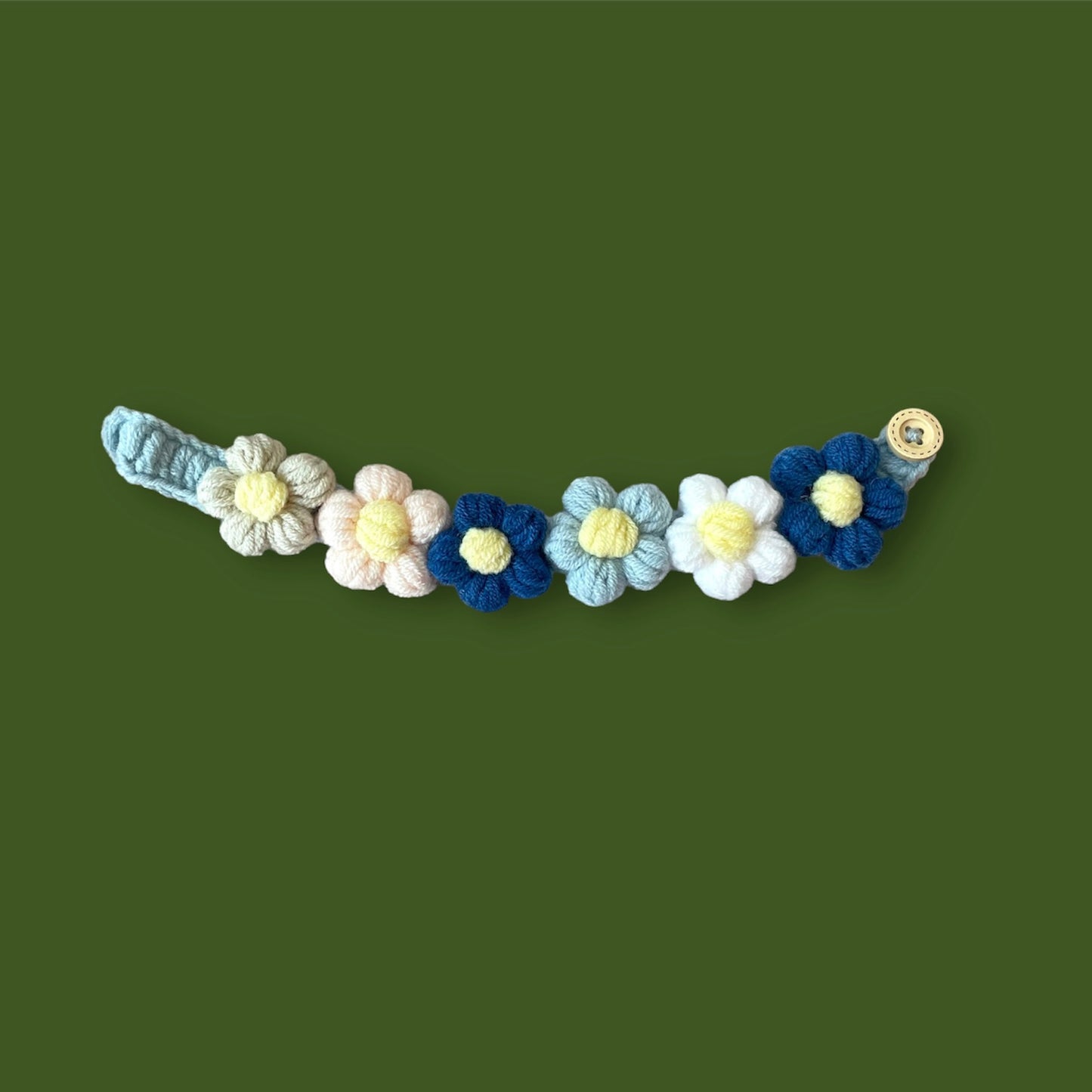 Blue Floral Necklace